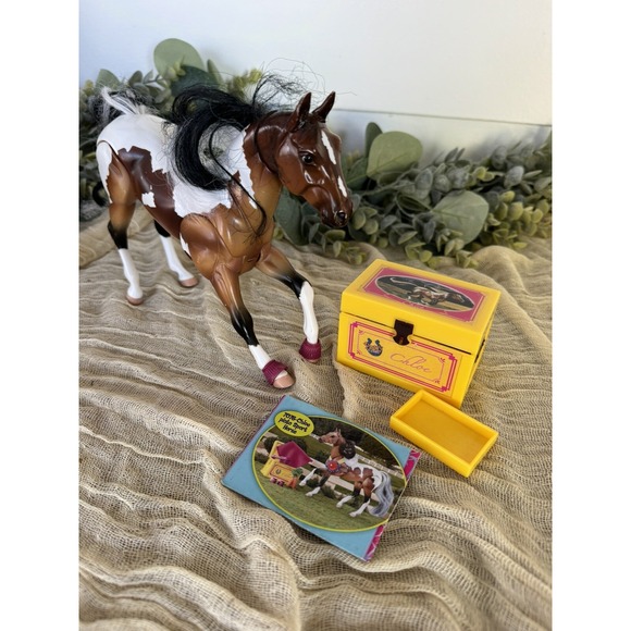 Breyer Reeves Articulated Horses Chloe pinto ** push down tail for head movement - Picture 1 of 8